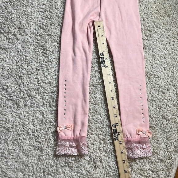 GIRLS ML KIDS LEGGINGS SIZE 4-5 PINK PREOWNED - Picture 6 of 8